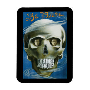 Magnet Flexible Affiche vintage de magie, De Biere le Mystérieux