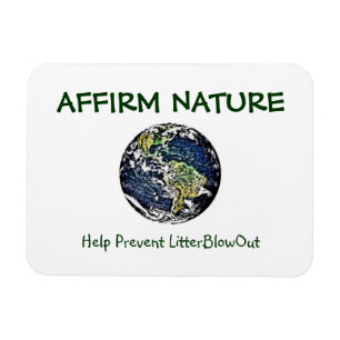 MAGNET FLEXIBLE AFFIRMER LA TERRE NATURELLE