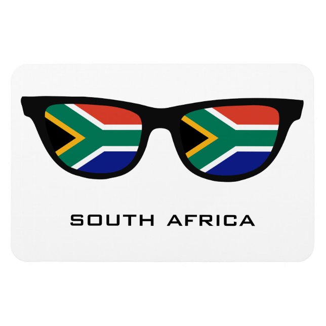 Magnet Flexible Afrique du Sud Shades texte personnalisé et aimant (Horizontal)