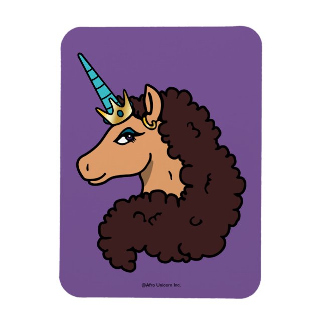 Magnet Flexible Afro Unicorn | Divin (Vertical)