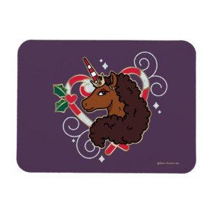 Magnet Flexible Afro Unicorn Sucre de canne Heart Holiday