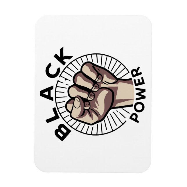 Magnet Flexible Afrocentrique Black Power (Vertical)