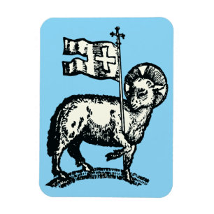 Magnet Flexible Agneau de Dieu symbole de la foi chrétienne