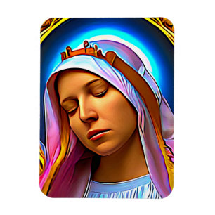 Magnet Flexible AI Art de la bienheureuse Vierge Marie