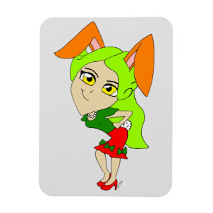 Magnet Flexible aile de chibi bunnygirl