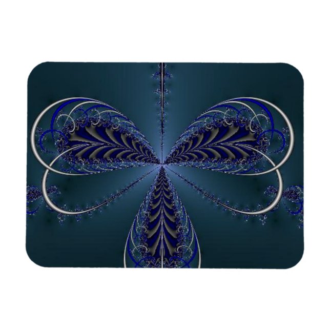 Magnet Flexible Ailes D'Insectes Délicates À Minuit (Horizontal)