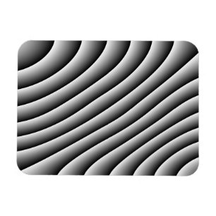 Magnet Flexible Aimant à lignes ondulées vintage