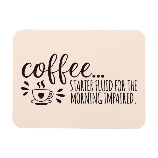 Magnet Flexible Aimant café pour caféine privée (Horizontal)