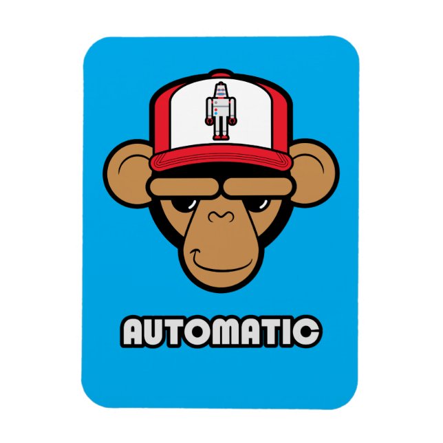 Magnet Flexible Aimant casquette robot Chimp (Vertical)