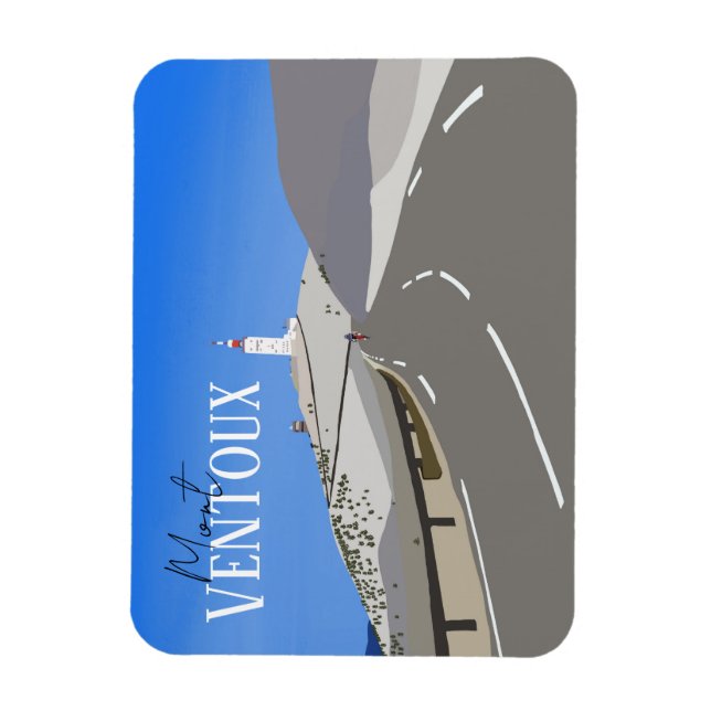 Magnet Flexible Aimant cyclable Mont Ventoux (Vertical)