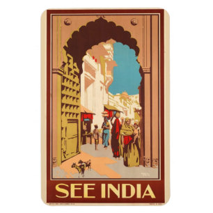Magnet Flexible Aimant d'affiche de voyage de l'Inde