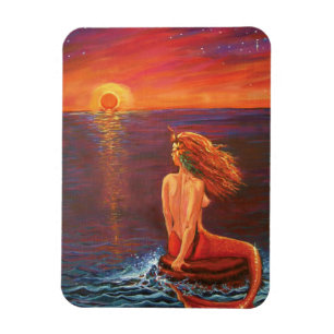 Magnet Flexible Aimant d'art de sirène - observation du coucher d