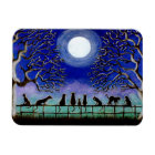 Aimant de chats noirs "Neuf Queues"