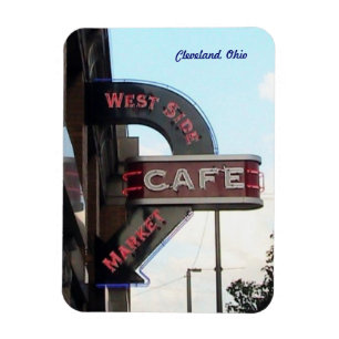 Magnet Flexible Aimant de Cleveland Ohio de signe de café du