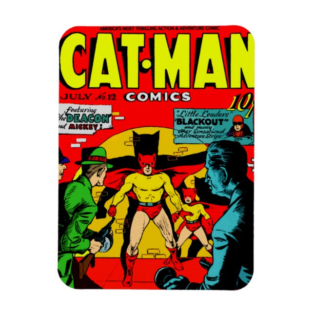 Magnet Flexible Aimant de Comics Cat-Man (Vertical)
