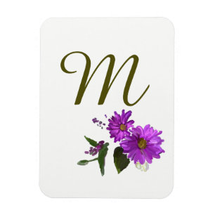 Magnet Flexible Aimant de conception de marguerites violettes