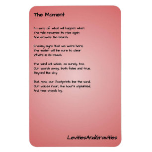 Magnet Flexible Aimant de cuisine poétique - Le moment