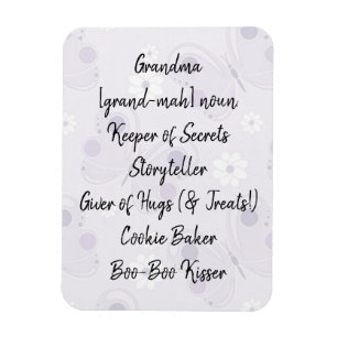 Magnet Flexible Aimant de définition de grand-mère