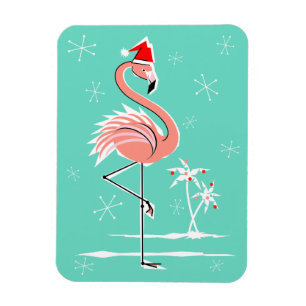 Magnet Flexible Aimant de Flamant rose de Noël flexible