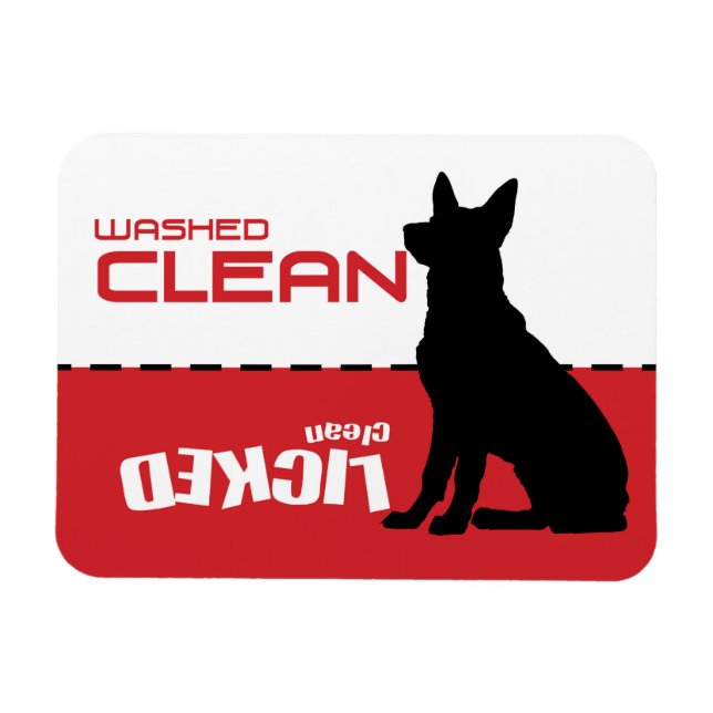 Magnet Flexible Aimant de lave-vaisselle berger allemand - Licenci (Horizontal)