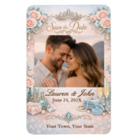 Aimant de mariage pour sauvegarde de photo éternel