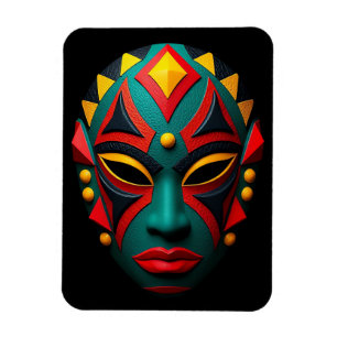 Magnet Flexible Aimant de masque africain