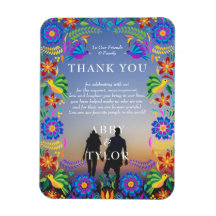 Aimant de Merci aux fleurs mexicaines
