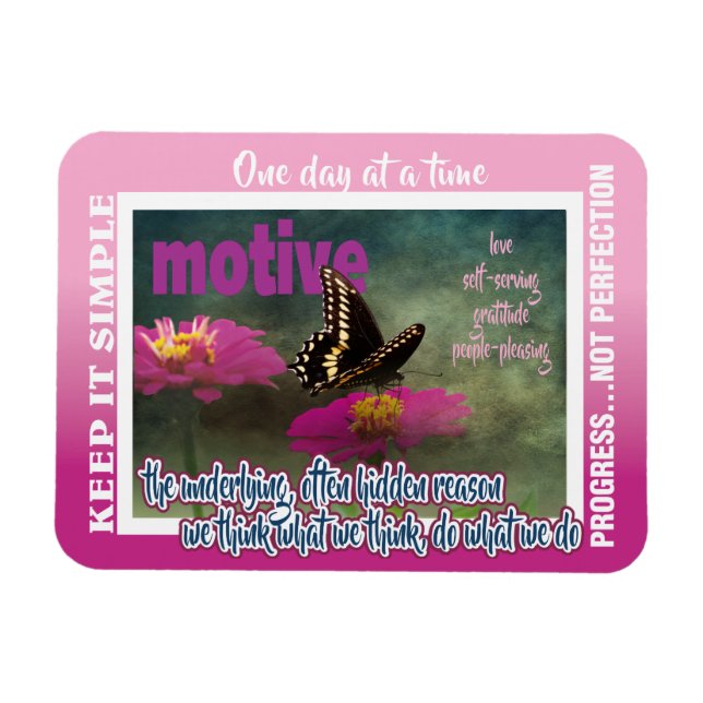 Magnet Flexible aimant de motifs de 26 papillons de 12 étapes (Horizontal)