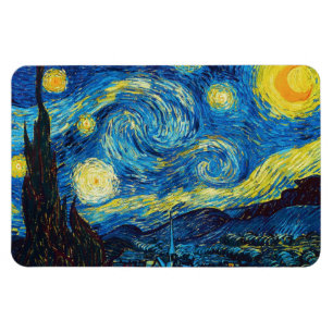Magnet Flexible Aimant de nuit étoilée de Van Gogh