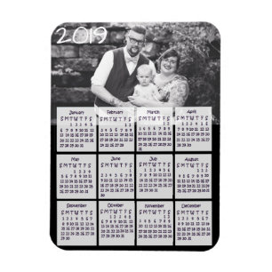 Magnet Flexible Aimant de photo de 2019 calendriers