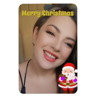Magnet Flexible Aimant de photo de famille avec Santa en cartoon
