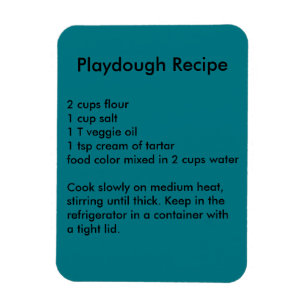 Magnet Flexible Aimant de recette de Playdough