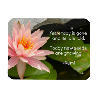 Magnet Flexible Aimant de Rumi avec fleur de Lotus rose