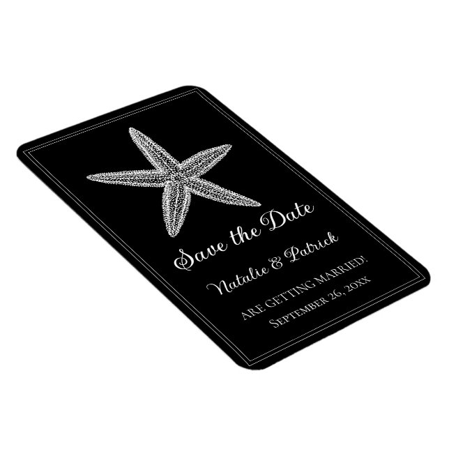 Magnet Flexible Aimant de sauvegarde de date Black Starfish (Côté Droit)