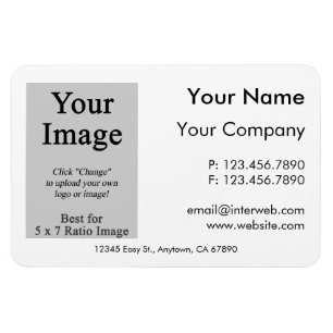 Magnet Flexible Aimant de style de carte de visite avec logo perso