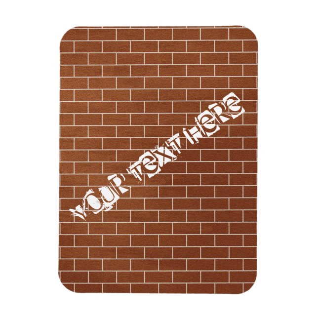 Magnet Flexible Aimant de texte personnalisé avec conception de mu (Vertical)