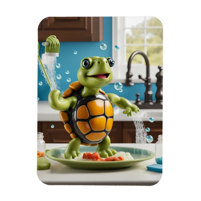 Magnet Flexible aimant de tortue de cuisine 2 (Vertical)