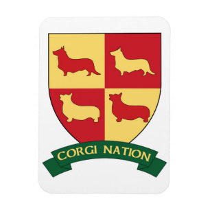 Magnet Flexible Aimant de voiture de nation de corgi