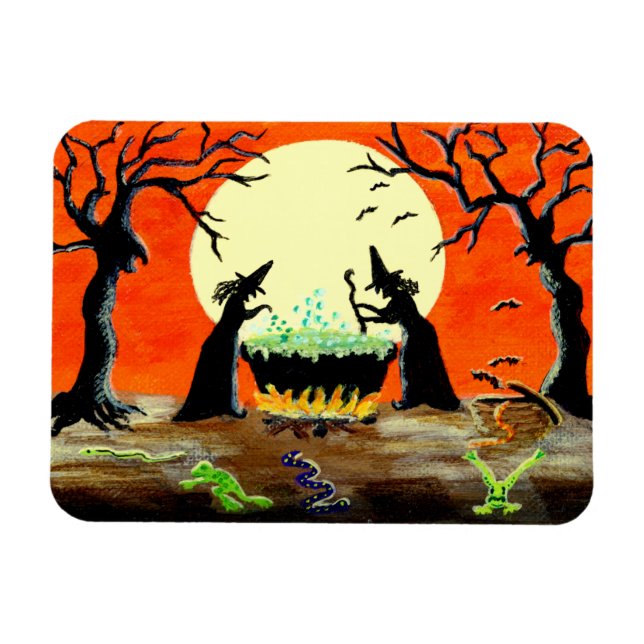 Magnet Flexible Aimant d'Halloween "Échapper aux "ingrédients" (Horizontal)