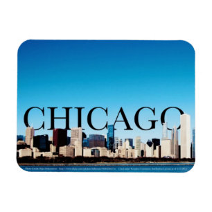 Magnet Flexible Aimant d'horizon de Chicago avec Chicago dans le