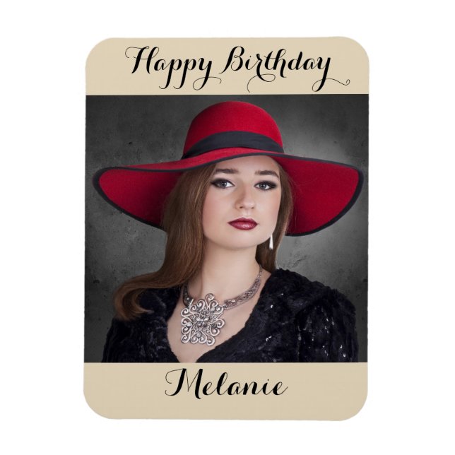 Magnet Flexible Aimant d'image de joyeux anniversaire (Vertical)