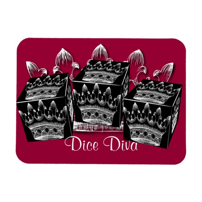 Magnet Flexible aimant diva dice (Horizontal)
