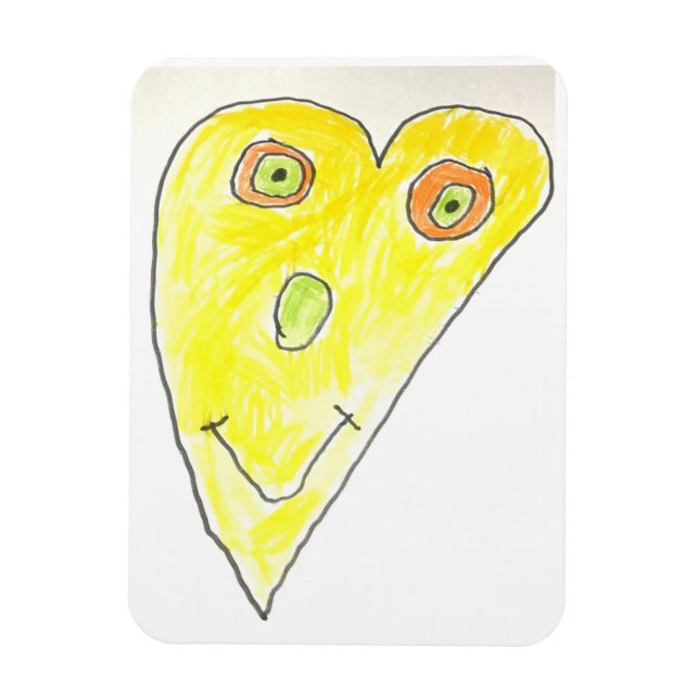 Magnet Flexible Aimant du visage du coeur (Vertical)