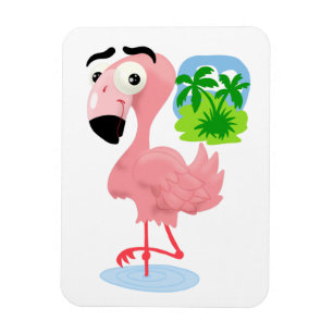 Magnet Flexible Aimant Flamant rose rose
