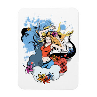 Magnet Flexible Aimant flexible avec image de fille dansante