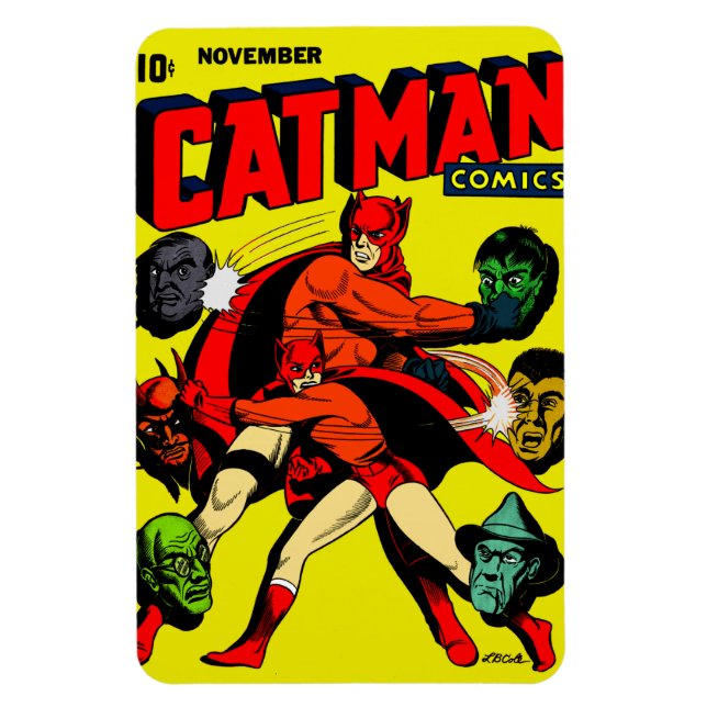 Magnet Flexible Aimant flexible CAT-MAN des années 1940 (Vertical)