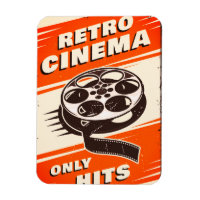 Aimant flexible "CINÉMA Rétro"