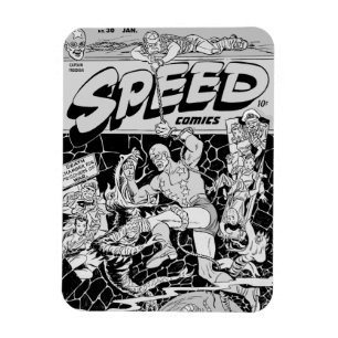 Magnet Flexible Aimant flexible Comics SPEED des années 1940