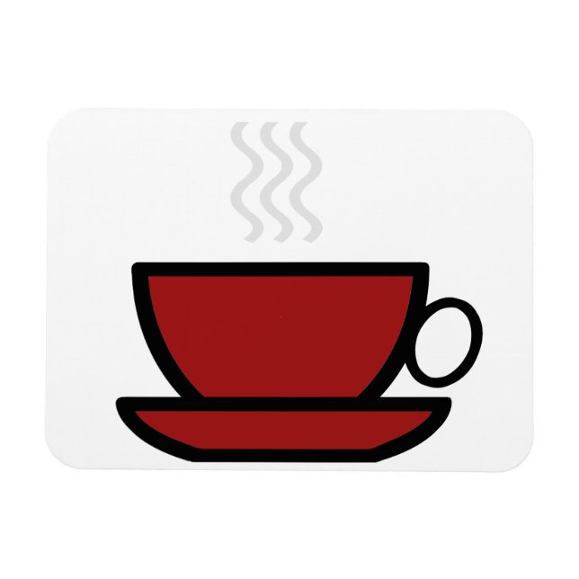 Magnet Flexible Aimant flexible Coupe de café (Horizontal)