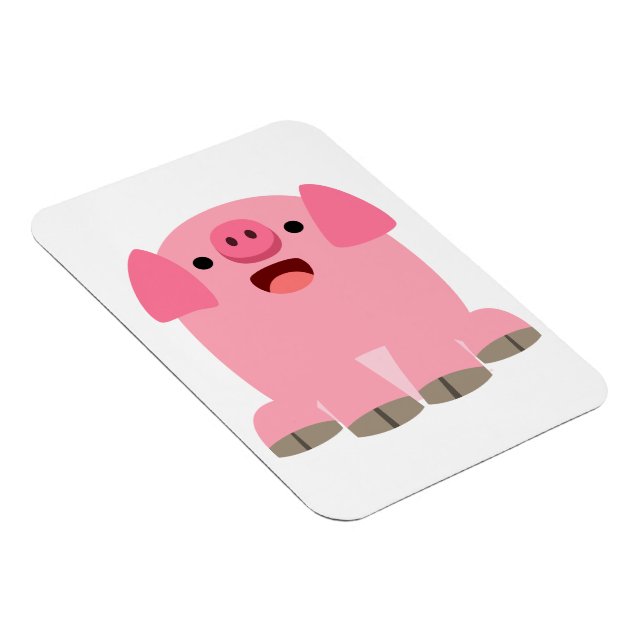 Magnet Flexible Aimant flexible de cochon de dessin mignon (Côté Droit)